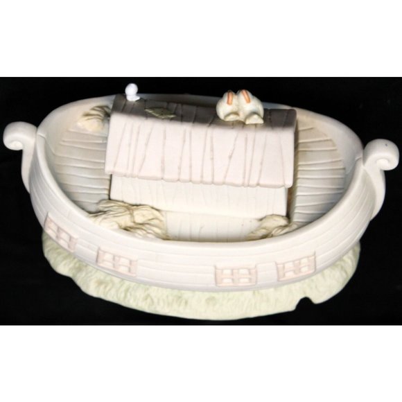 Vtg 1992 Precious Moments Noah's Ark Nightlight #530042 2 by 2 Porcelain - Picture 7 of 11